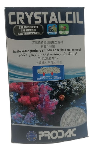 Tanque de peixes de aquário com filtro cerâmico Prodac Crystacil 500g