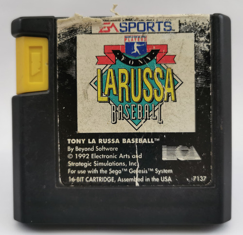 Tony La Russa Baseball Sega Genesis * R G Gallery