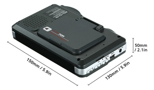 Detector De Coche Antirradar Dvr 2 En 1, 720p, Velocidad De