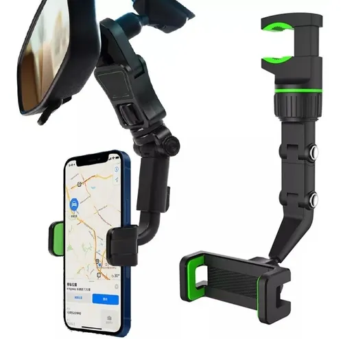 comprar Soporte Holder Para Celular En Espejo Retrovisor 360°
