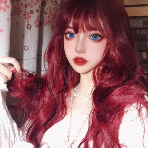 R0mpara Peluca De Pelo Largo Taobao De Color Marrón Claro