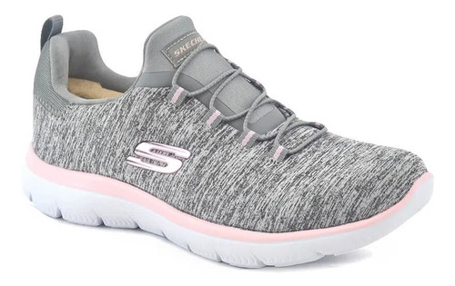 Zapatillas Skechers Running Mujer Summitwuick Gris-rosa Cli