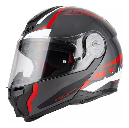 Casco Para Moto Rebatible Nzi Combi 2 Duo Shock - Teo Motos