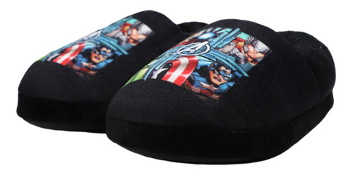 Pantufla Niño Avengers Team Up Negro Marvel