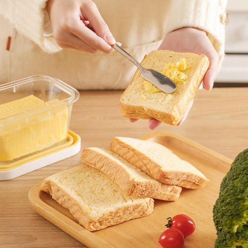Contenedor De Mantequilla Con Cortador Caja De Almacenamient