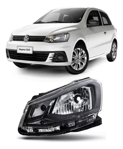 Óptica Volkswagen Gol G7 Trend 16/19 Con Vira Negra Msi 