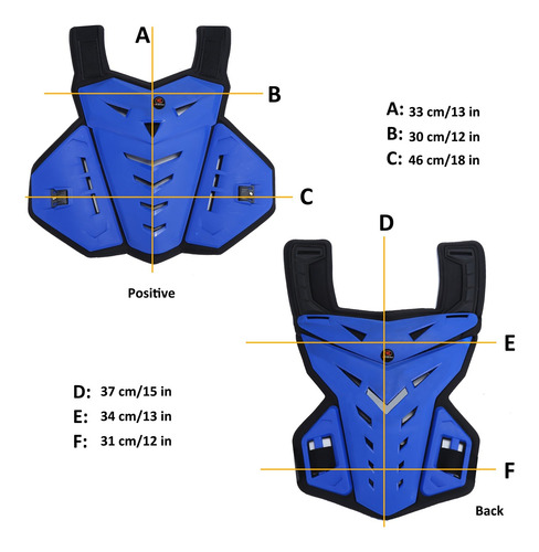 Chaleco Protector De Pecho Ridbiker -amarillo