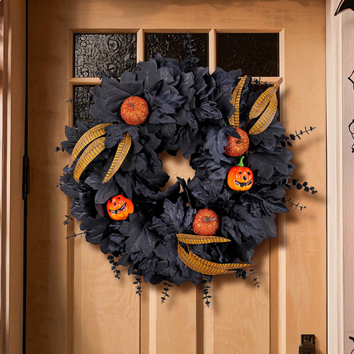 Corona De Halloween Decorativa Para Puerta Principal,