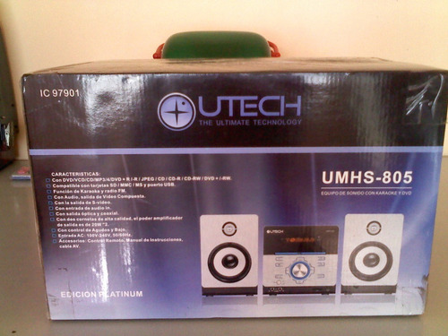 Equipo / Sonido Utech Edicion Platinum Umhs-805