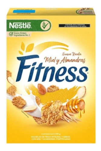 2 Pzas Cereal Hojuelas De Trigo Integral Nestlé Fitness Miel