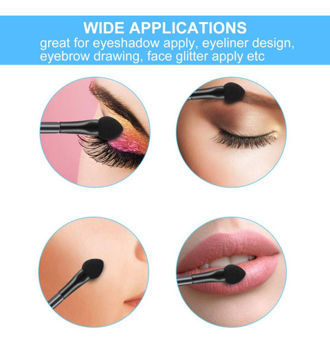 Brochas Desechables De Doble Cara Para Sombra De Ojos, 30 Un