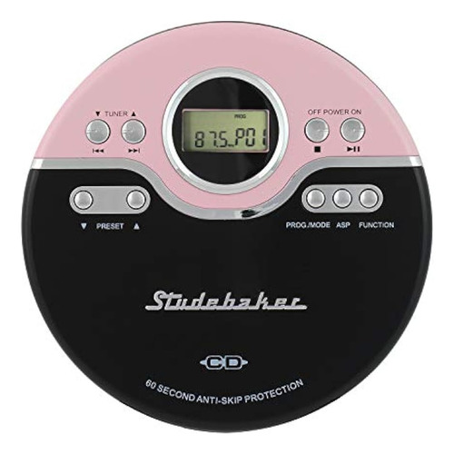 Studebaker Sb3703pb Reproductor De Cd Personal Retro Joggabl