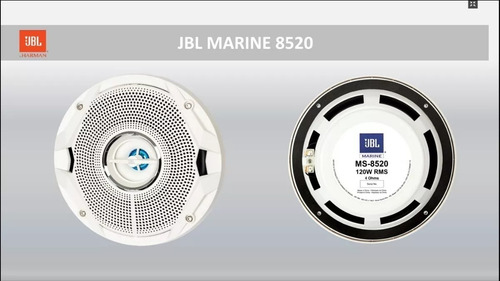 Imagem 7 de 8 de Par Falantes 8 Jbl Marine Ms8520 Náuticos Coaxiais 120w Rms