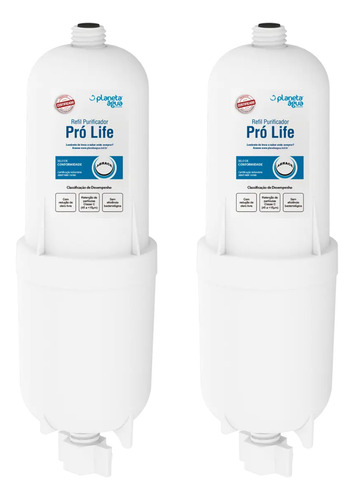 Kit 02 Refis Planeta Água Pro Life Compatível Com Everest*