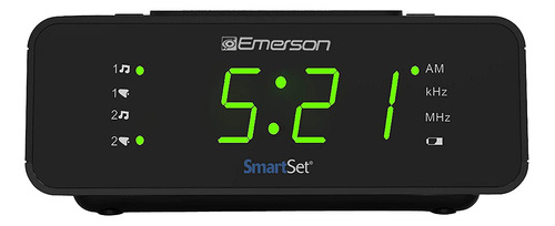 Reloj Despertador Smartset De Emerson Radio Amfm