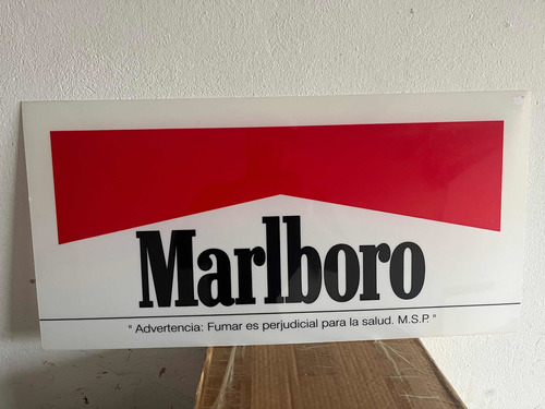 Cartel En Acrílico De Marlboro Antiguo