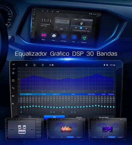 Kit Multimidia Android Auto Carplay Wifi Peugeot 208 3008