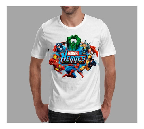 Polera Con Diseño Marvel