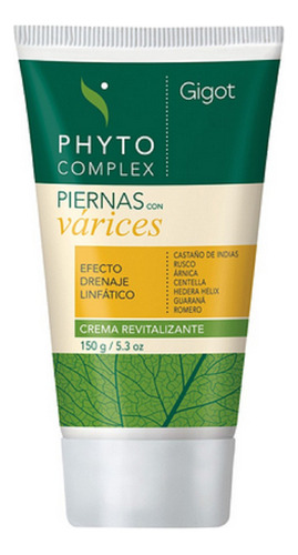 Gigot Phytocomplex Crema Revitalizante Piernas Varices 150g