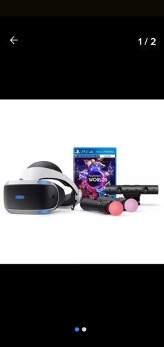 Casco Virtual Ps4, + Cámara +controles De Juego+ Juegos Adic