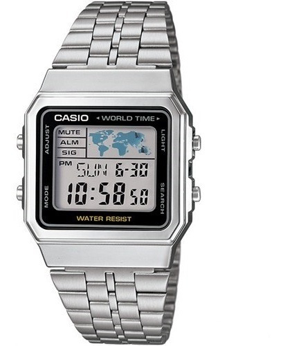 Relógio Feminino Casio Vintage A500wa-1df Prata