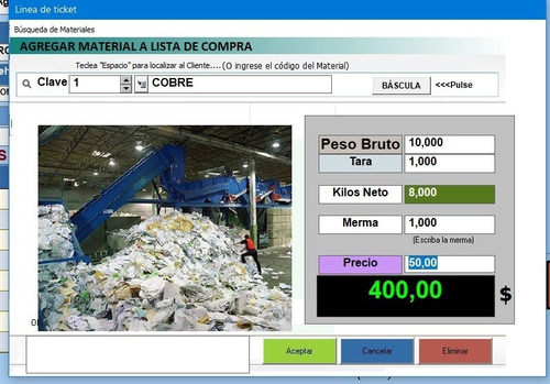 Programa Para Control De Chatarra
