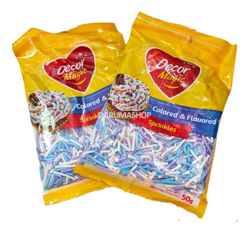 Pack X2 Sprinkles Comestibles Granas Reposteria Belgrano