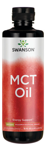 Swanson Suplemento de Aceite De Mct 100 % Puro, 16fl Oz (473ml)