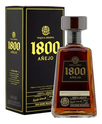 Paquete De 3 Tequila 1800 Añejo 700 Ml