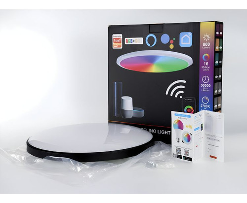 Lampara Led Rgb De Techo 24w Moderna - Wifi + Control