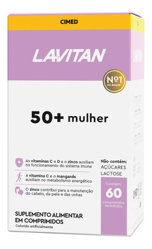 Lavitan 50+ Mulher 60 Comprimidos