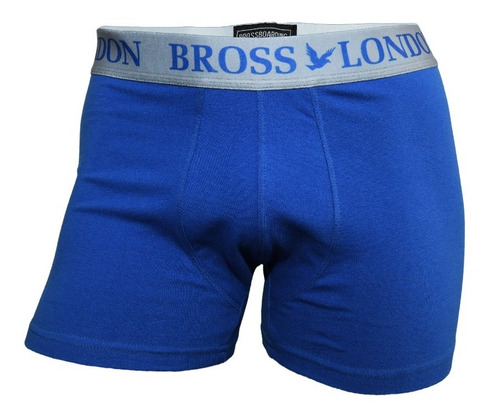 Bóxer Hombre Bross Liso Silver Colores