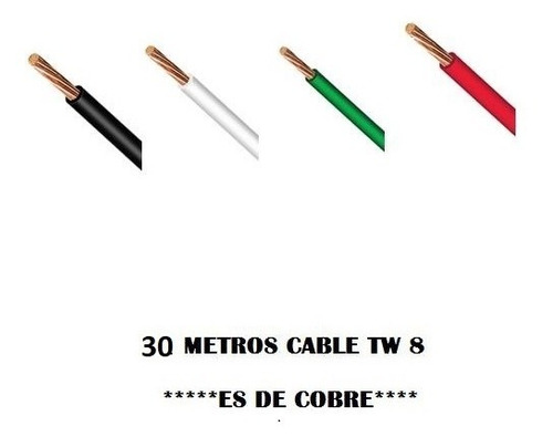 Cable Thw 8 Condulac Con 30 Metros *cobre*