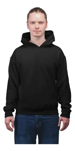 Sudadera Negra Lisa Unisex Env o gratis