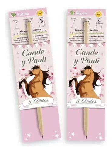 X15 Lápices Plantables Souvenirs Sorpresitas Caballo Spirit