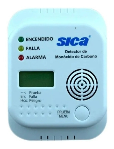 Detector Monoxido Carbono C/display Lcd 45 Vcc A Pilas