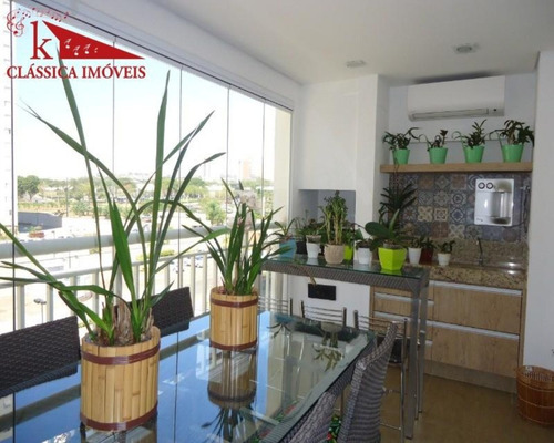 Imagem 7 de 30 de Lindo Apartamento, Totalmente Reformado Em Acabamento De Excelente Qualidade E Bom Gosto.3 Suítes,área De Lazer Completa , Portaria 24 Horas E 3 Vagas Na Garagemem Frente Ao Shoppi - Ap0118 - 68958524