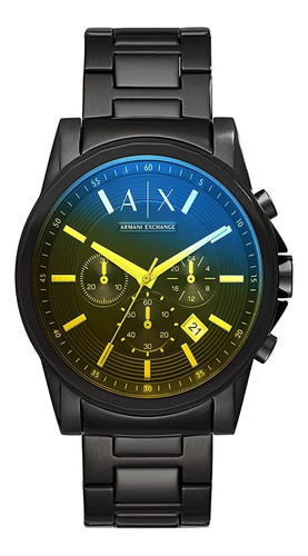 Reloj Para Cabalero Armani Exchange Ax2513 Color de la correa Negro Color del bisel Negro Color del fondo NEGRO FLOURECENTE
