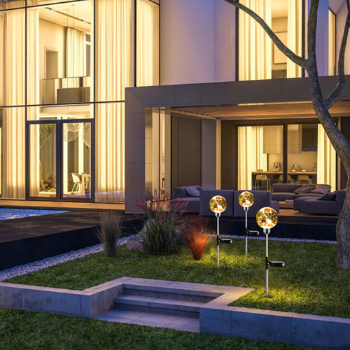 Z Estacas De Jardín Con Luz Solar Para Exteriores, 2