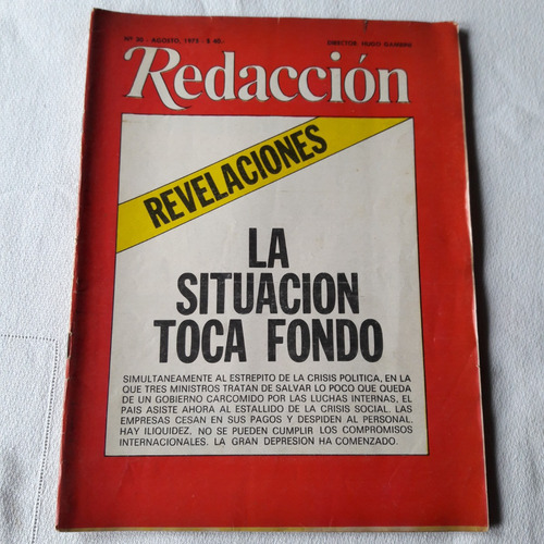 Revista Redacción Nº 30 Agosto 1975