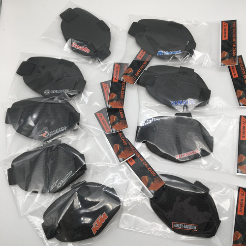 Combo Moto Guantes Linga Pitón Cubrecalzado Negro