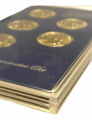 Wow Set 5 Monedas 25 Centavos De Dólar D Estados Unidos 2003 (Usado)