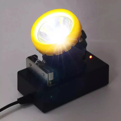 Linterna Frontal Para Casco, 10 W, 5000 Lux, Lámpara De Mine