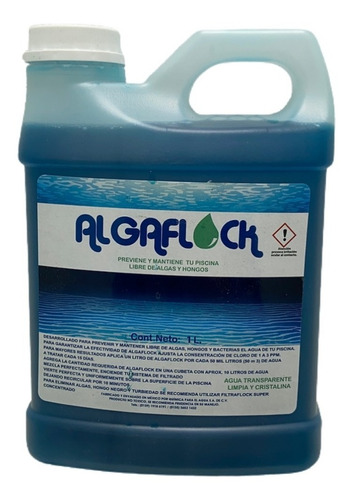 Algicida Algaflock 1 Lt Para Alberca Libre De Algas Y Hongos