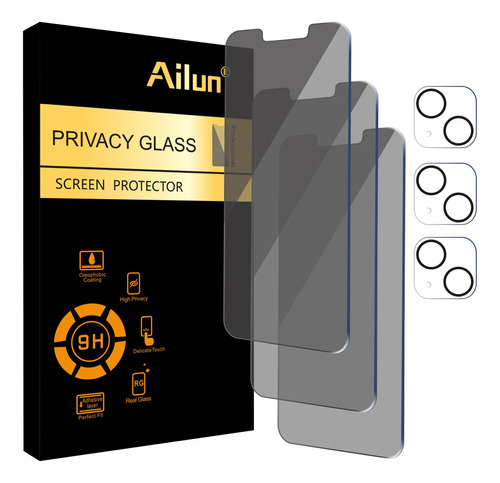 Paquete 3 Protectores Pantalla Privacidad Para iPhone 13 6 P
