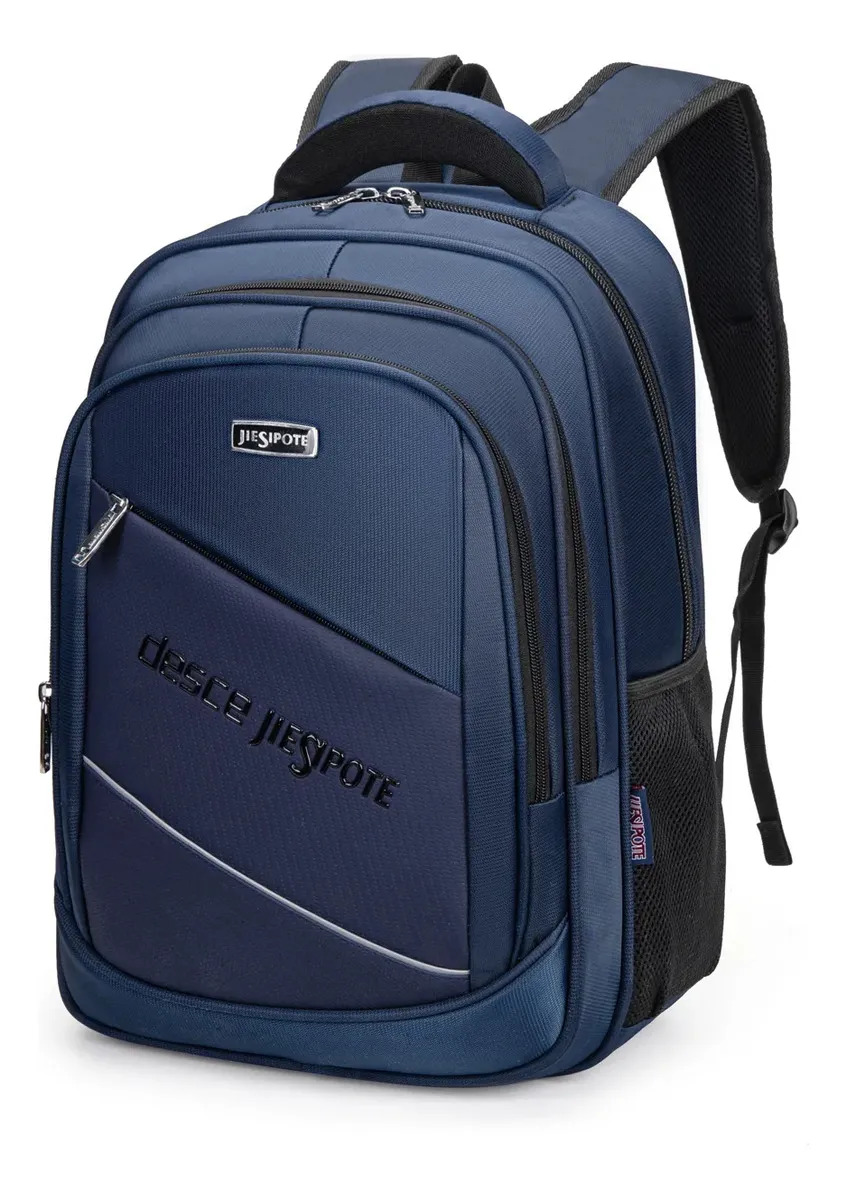 Mochila Masculina, Impermeável, Reforçada, Para Viagens Cor 18134-Azul