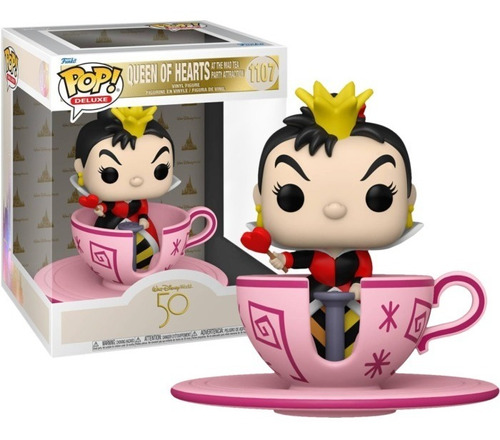 Funko Pop - Disney 50th - Alicia Reina De Corazones En Taza