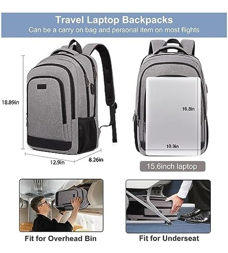 Mochila Para Computadora Portátil Para Hombres Y Mujeres, Mo