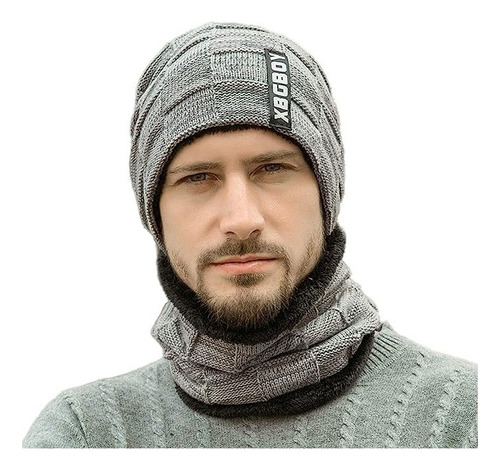 Gorro Bufanda Unisex Frio Invierno Cuello Hombre Mujer