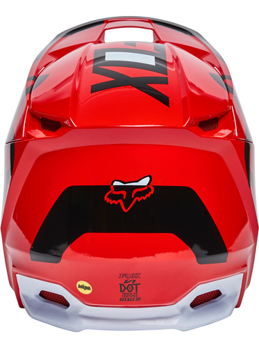 Imagen 4 de 6 de Casco Motocross Fox - V1 Lux - #28001 - Rojo -